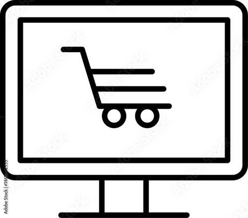 online store illustration on a white background    