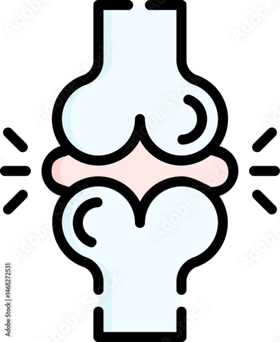 osteoporosis illustration on a white background     