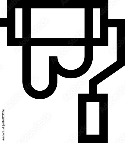 paint roller illustration on a white background     