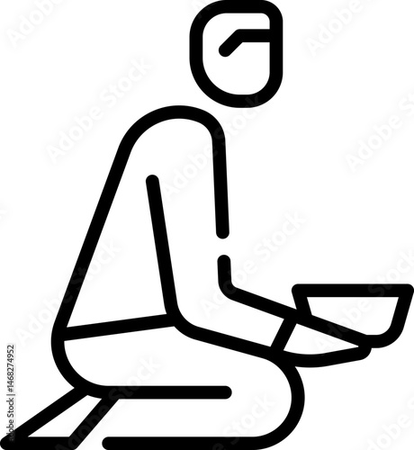 poverty illustration on a white background     