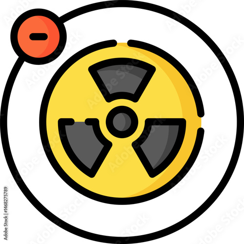 Proton illustration on a white background     