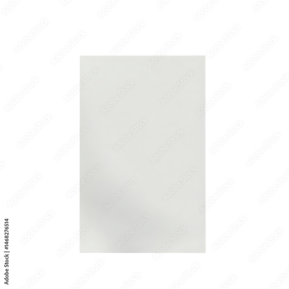 Blank White Paper Sheet on Transparent Background Blank White Paper Sheet on Transparent Background