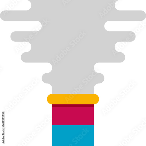 smoke illustration on a white background     