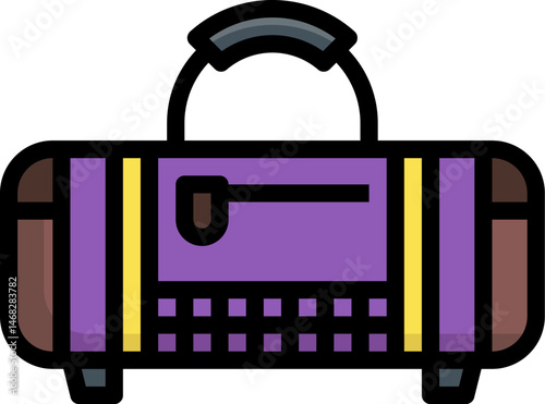 sport bag illustration on a white background     