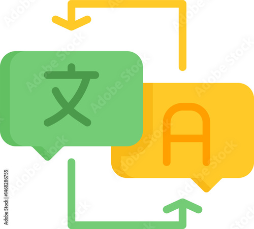 translator illustration on a white background     