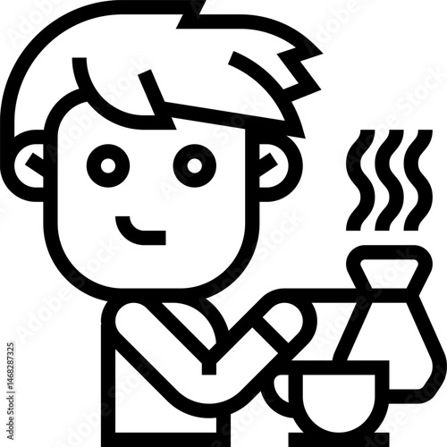 turkish coffee illustration on a white background     