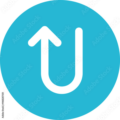 turn up illustration on a white background     