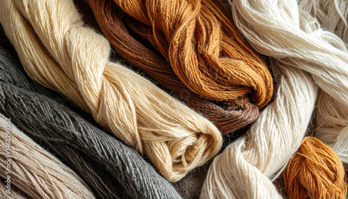 Luxurious Hand-Dyed Yarn Skeins: Natural Earth Tones for Knitting & Crochet