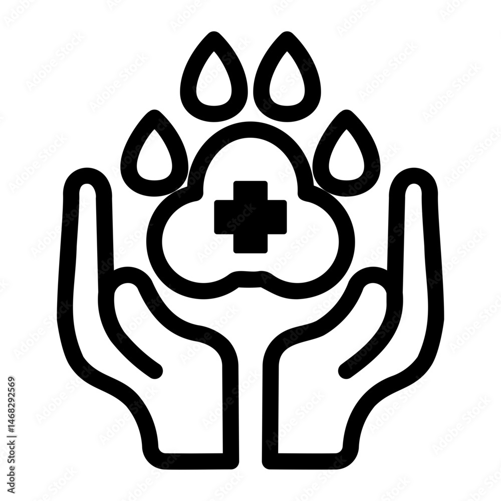 Obraz premium cross Line Icon