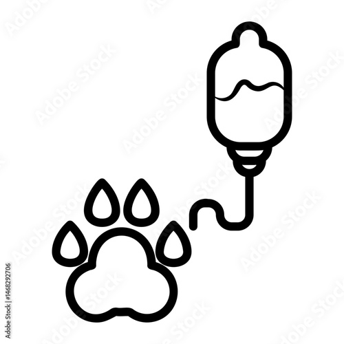 animal hospital Line Icon