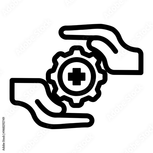clinic Line Icon