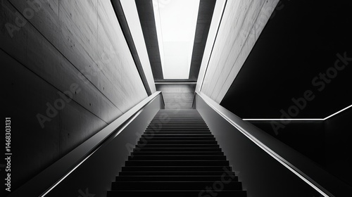 Ascending to Illumination, Geometric Staircase in Monochromatic Harmony