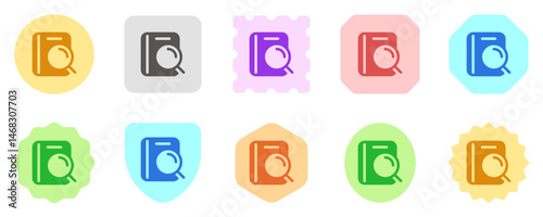 Editable book search vector icon. Part of a big icon set family. Perfect for web and app interfaces, presentations, infographics, etc