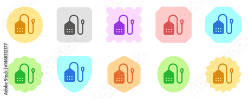 Editable teabag vector icon. Part of a big icon set family. Perfect for web and app interfaces, presentations, infographics, etc