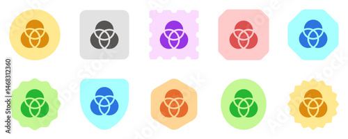 Editable filter, venn diagram vector icon. Part of a big icon set family. Perfect for web and app interfaces, presentations, infographics, etc