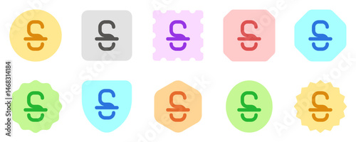 Editable strike through text format vector icon. Part of a big icon set family. Perfect for web and app interfaces, presentations, infographics, etc