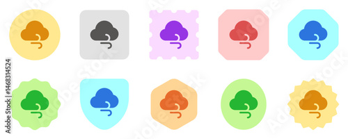 Editable windy cloud vector icon. Part of a big icon set family. Perfect for web and app interfaces, presentations, infographics, etc