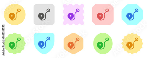 Editable route tracker vector icon. Part of a big icon set family. Perfect for web and app interfaces, presentations, infographics, etc