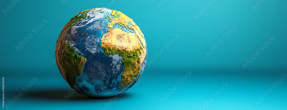Planet Earth, blue background, environmental Planet Earth, blue background, environmental