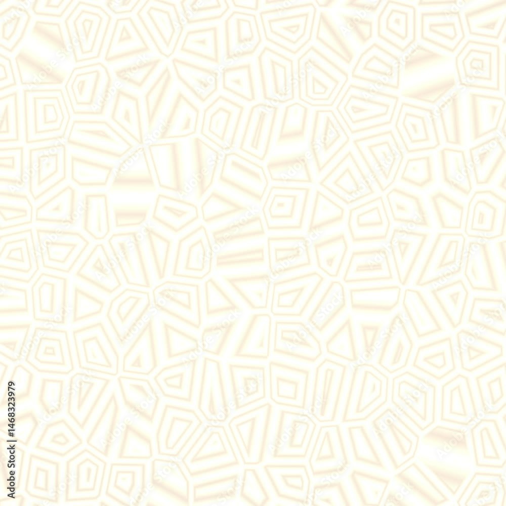 Abstract geometric pattern featuring a light beige background with intricate, irregular shapes creating a textured appearance, suitable for use in design projects or backgrounds