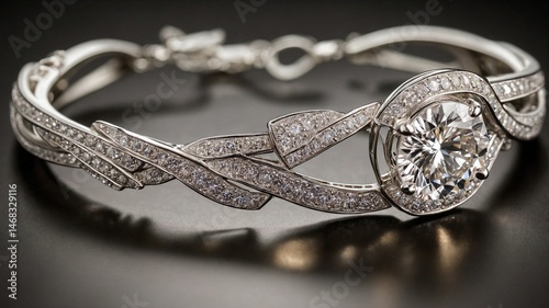 Elegant White Gold Diamond Bracelet