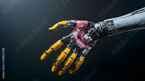 Detailed Robotic Hand Reaching Out