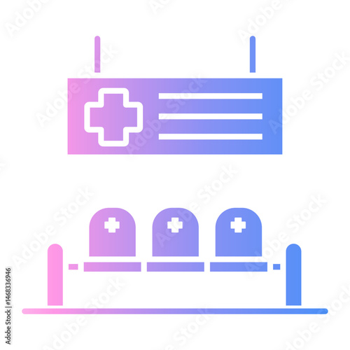 waiting room Gradient icon