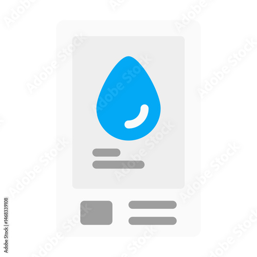 hemoglobin test. This is a vector single icon with a flat style. Suitable for any purpose, such as website design, mobile app design, logo design, pattern design, etc.