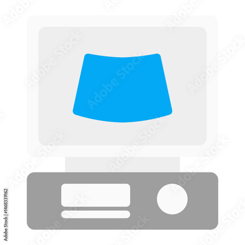 sonography. This is a vector single icon with a flat style. Suitable for any purpose, such as website design, mobile app design, logo design, pattern design, etc.