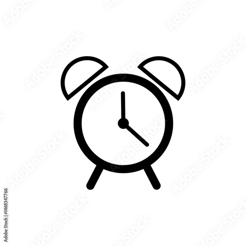 Clock displayed showing time with two bells on top, indicating it is an alarm clock for waking up or reminders during the day