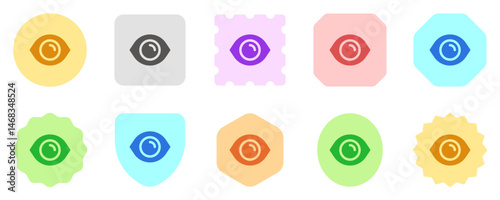 Editable vector show password eye visibility icon. Part of a big icon set family. Perfect for web and app interfaces, presentations, infographics, etc