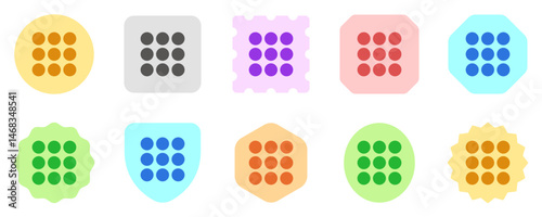 Editable vector pattern lock icon. Part of a big icon set family. Perfect for web and app interfaces, presentations, infographics, etc