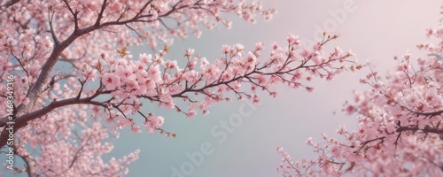 Abstract swirling pastel colors, vibrant spring blossoms implied , texture, lines