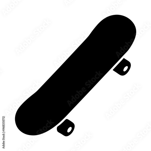 Isometric view of a skateboard, a symbol of urban youth culture