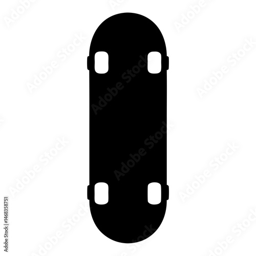 Silhouette of a black stretcher with handholds for medical transport purposes