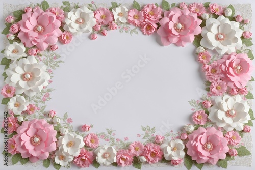 pink and white color paper