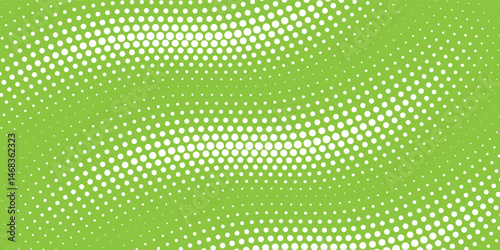 Dots halftone white green color pattern gradient texture background.