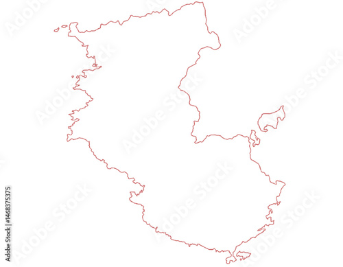 和歌山県　地図　白　イラスト