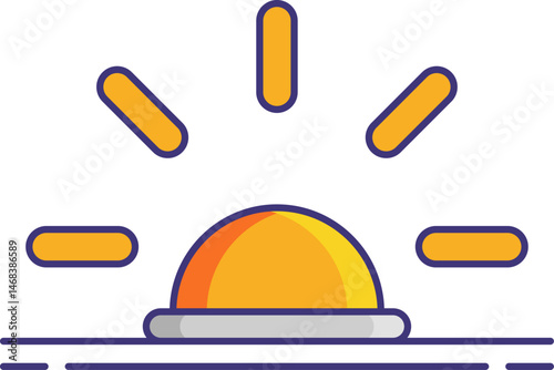 backlight illustration on a white background    