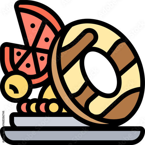bagel (2) illustration on a white background   