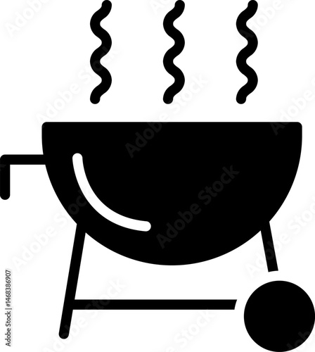 barbecue illustration on a white background     