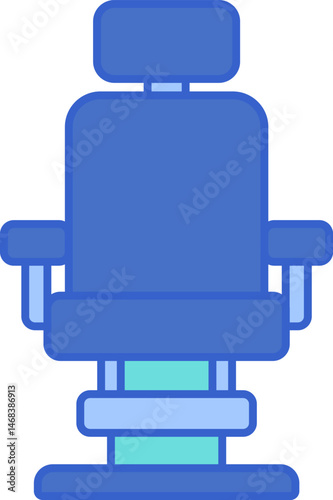 barber chair (2) illustration on a white background   