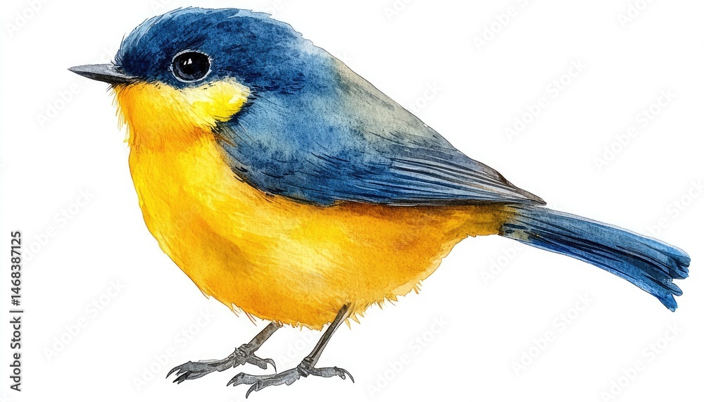 Obraz premium Vibrant Watercolor Bird Illustration