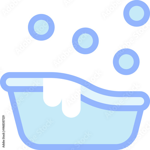 bathtub illustration on a white background    