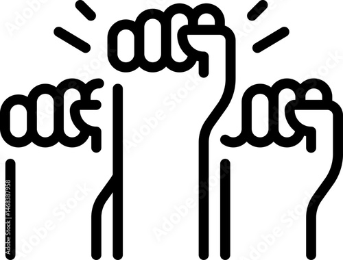 black lives matter illustration on a white background     