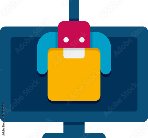 cam illustration on a white background    