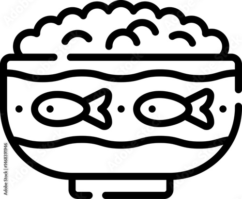 caviar illustration on a white background     