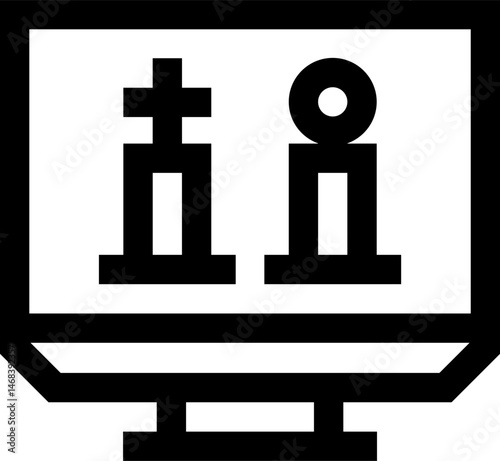 chess game (2) illustration on a white background     
