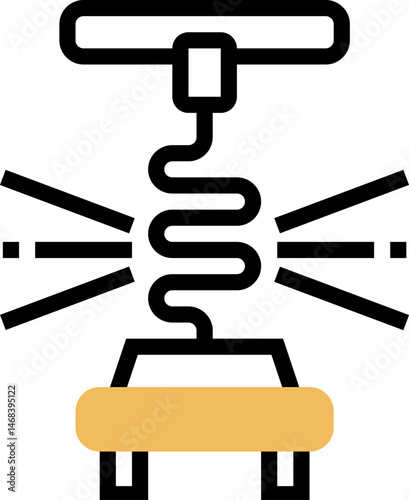 corkscrew illustration on a white background     
