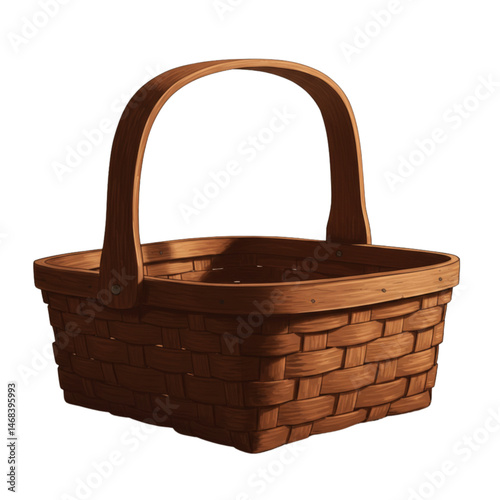 empty wicker basket